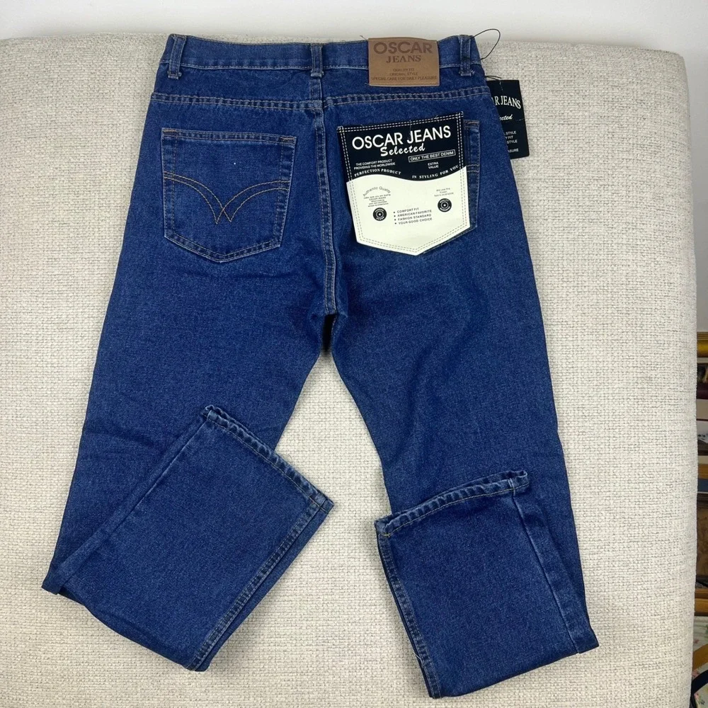 Oscar Jeans Women's 30x30 Blue‎ Stonewash Selected Straight Leg 100% Cotton NWT